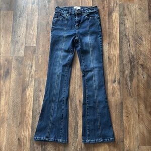 Angel Kiss Denim Flare Blue Jeans size 1 juniors